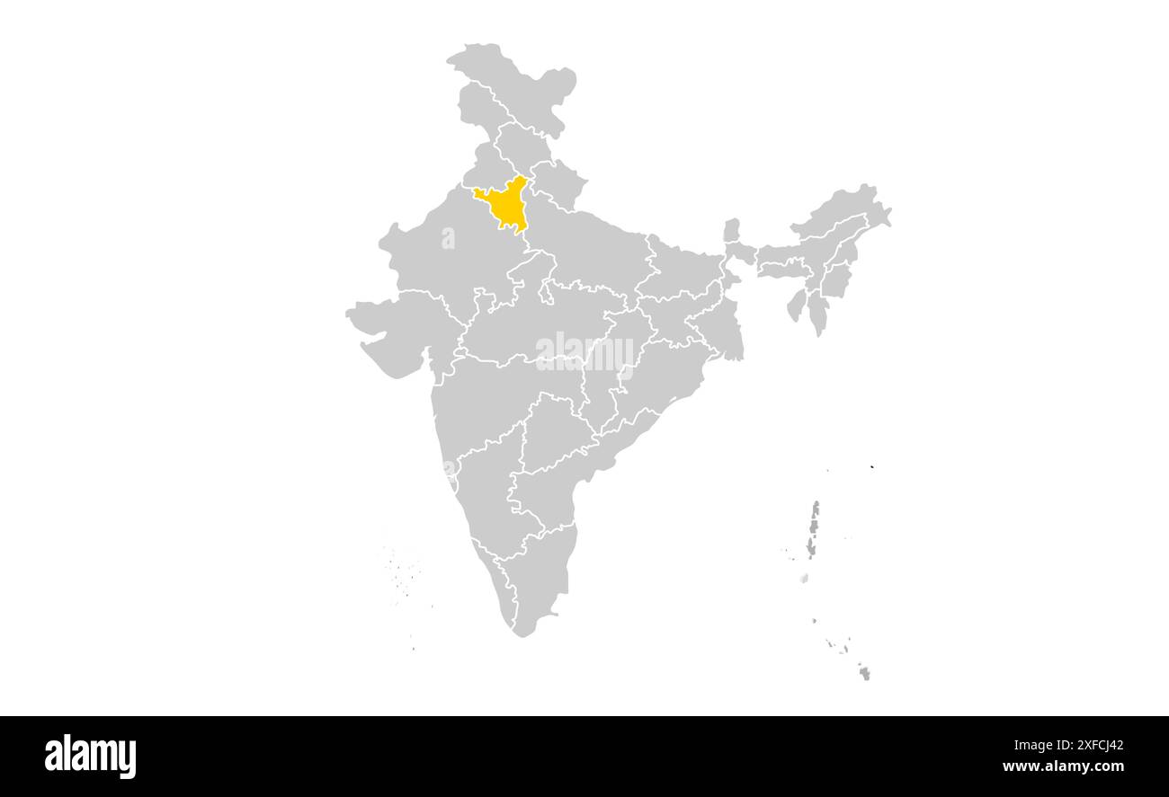 Haryana political map1, State of India, Republic of India, government ...