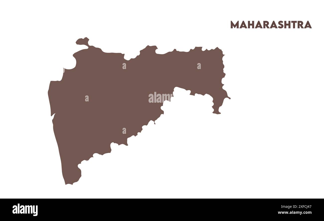 Maharashtra vector map1, State of India, Republic of India, government ...