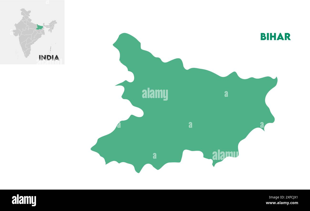 Bihar administrative map1, State of India, Republic of India ...