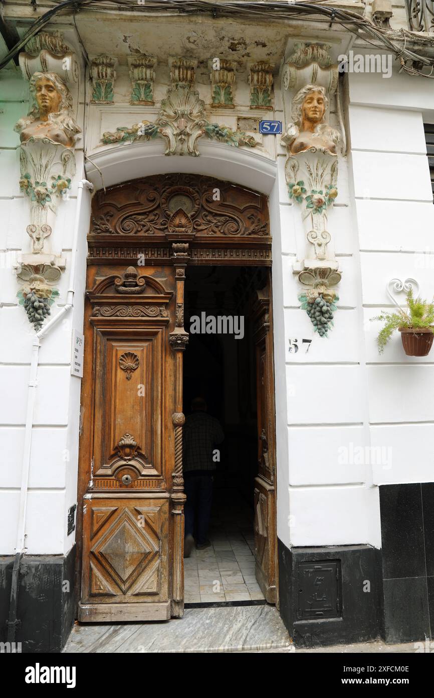 Historic property in Algiers used as a meeting place in the Algerian War Stock Photo