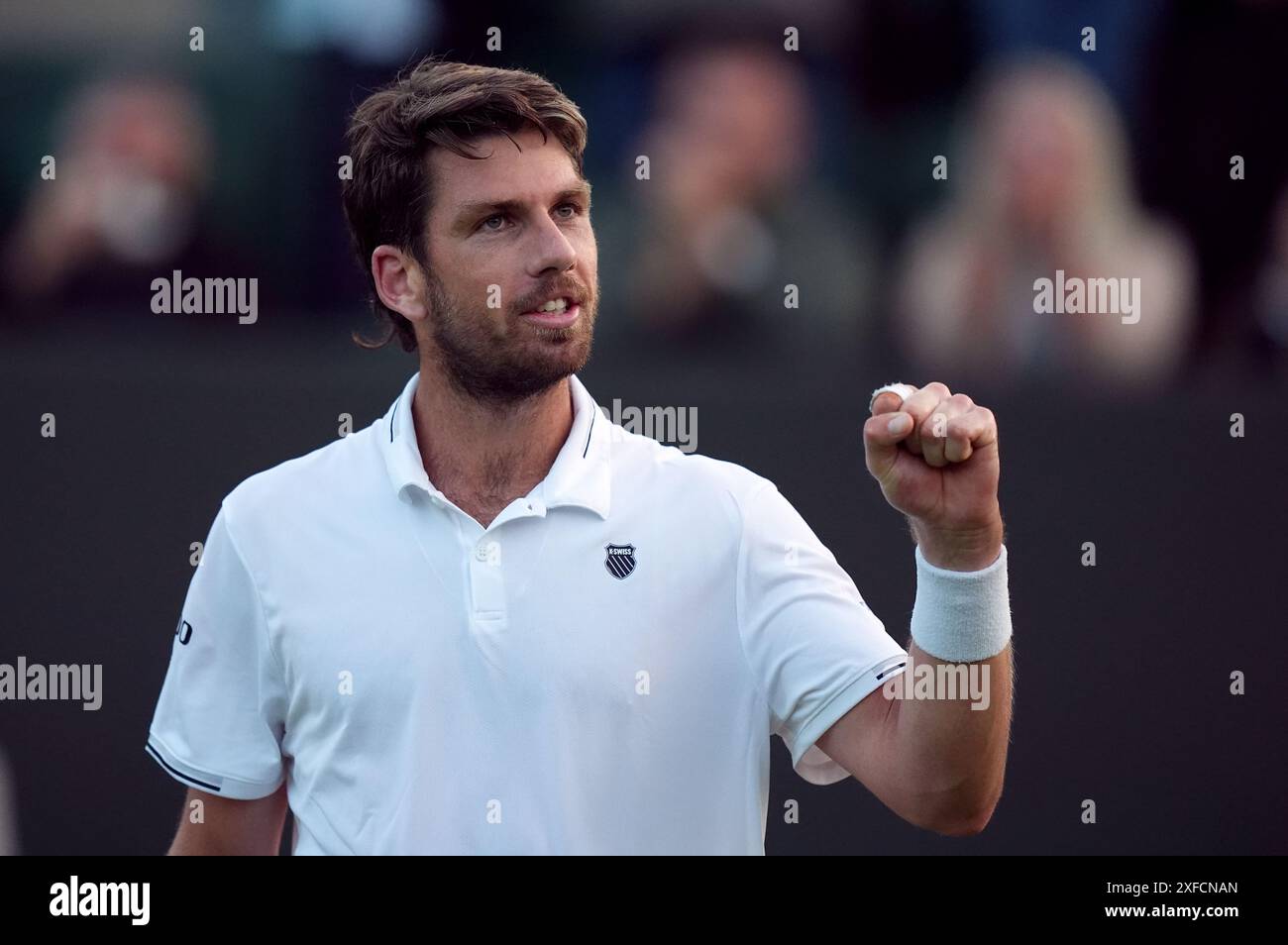 Cameron Norrie celebrates beating Facundo Diaz Acosta (not pictured) on ...