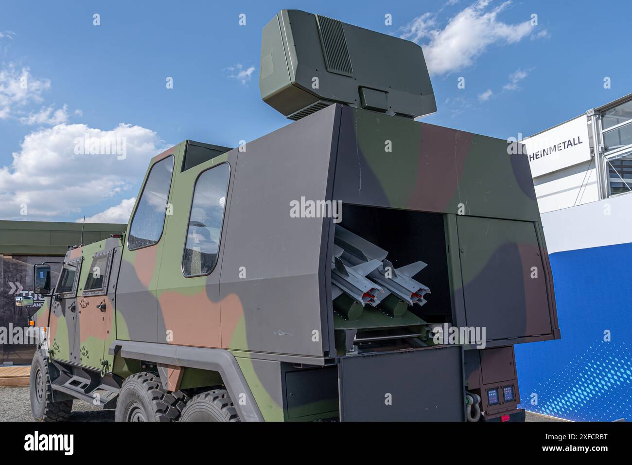 Diehl Defense IRIS-T-SLS Mk III mobile surface-to-air missile system ...