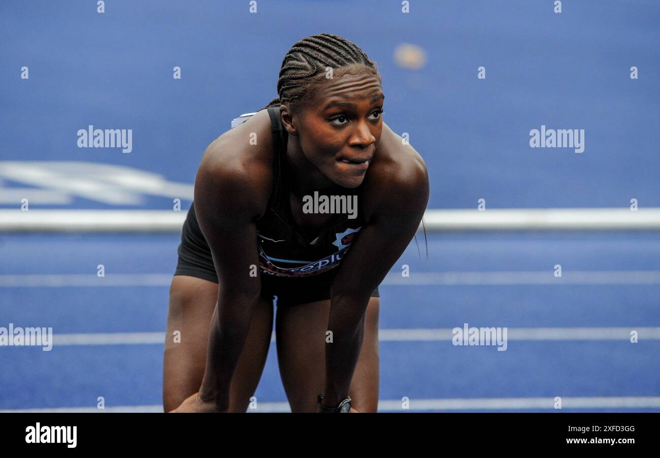 Dina Asher Smith wins Womens 200m gold Stock Photo