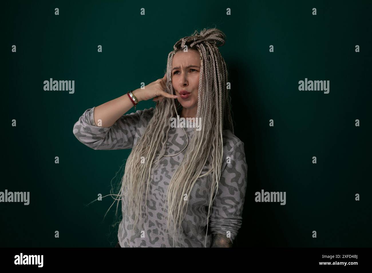 Distinctive long dreadlocks hi-res stock photography and images - Alamy