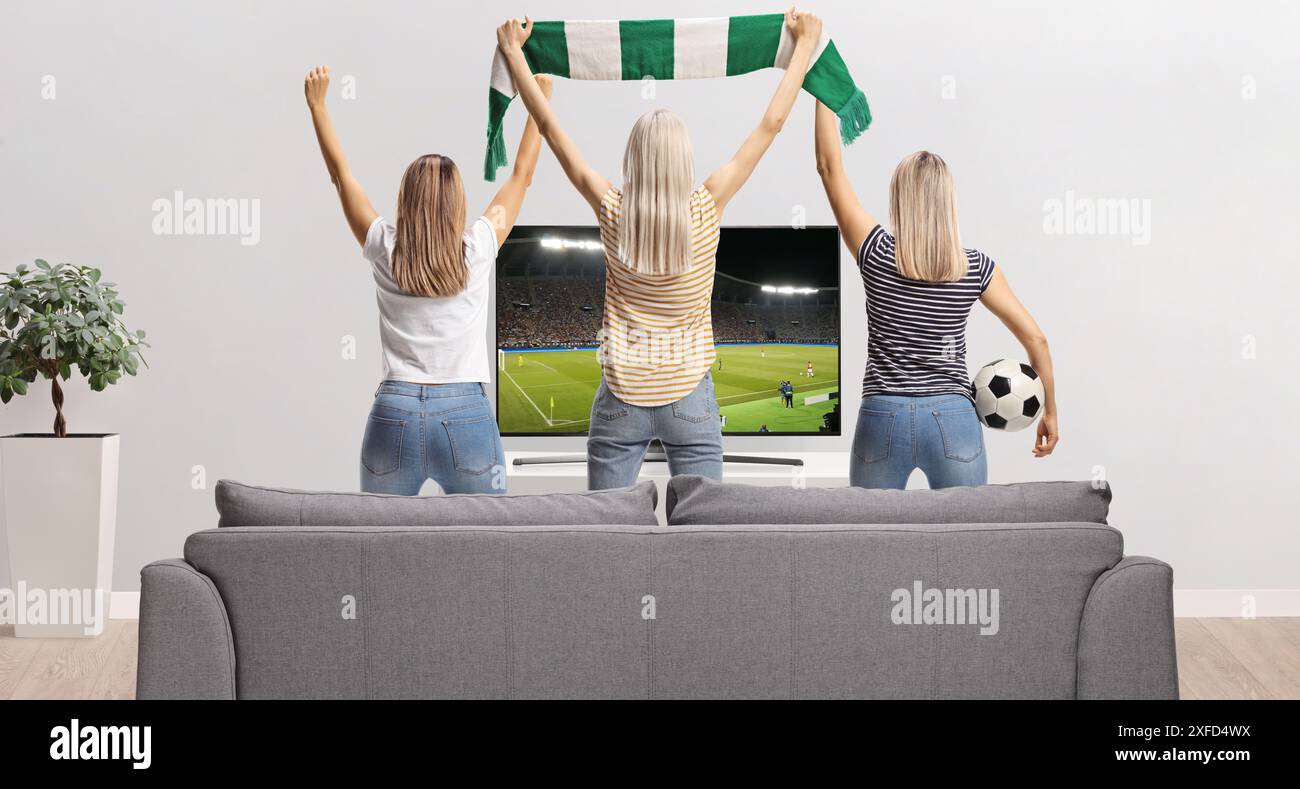 Rear view shot young women hi-res stock photography and images - Alamy