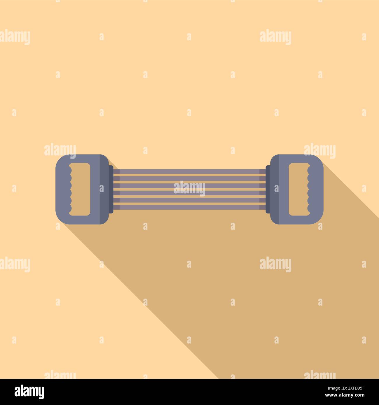 Chest expander with steel springs for exercising and building arm ...