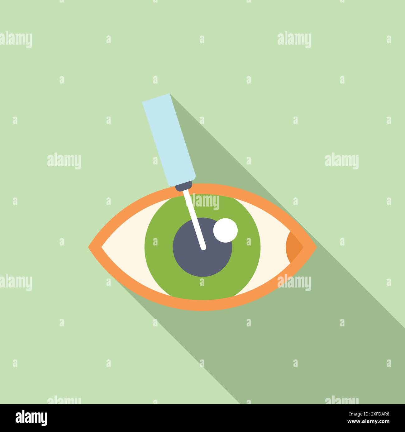 illustration-of-a-medical-instrument-performing-laser-eye-surgery-stock