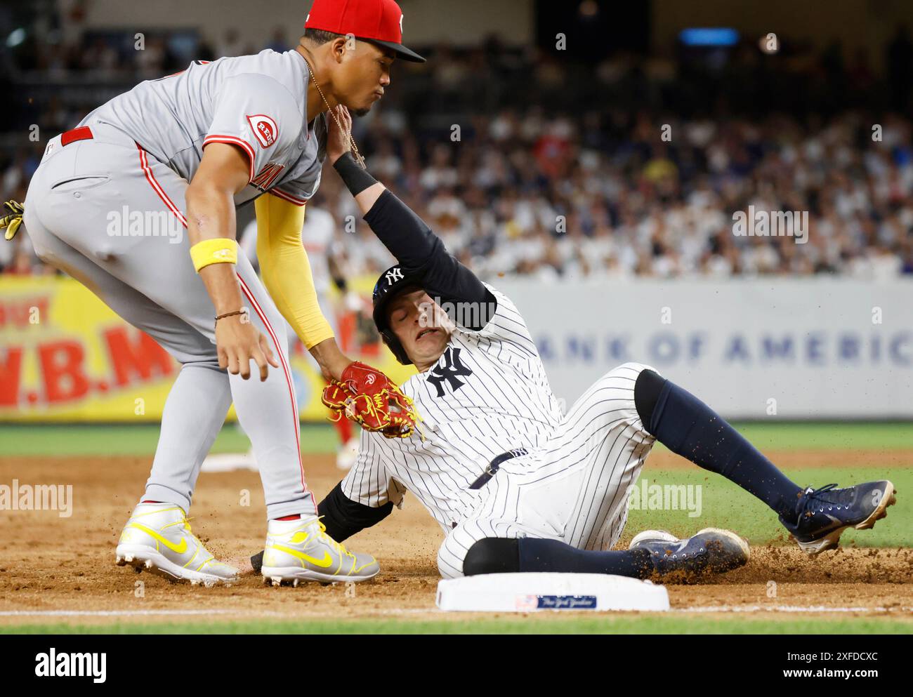 Sam Rice Yankee Stadium Bronx, United States. 02nd July, 2024. New York Yankees Ben Rice his ...