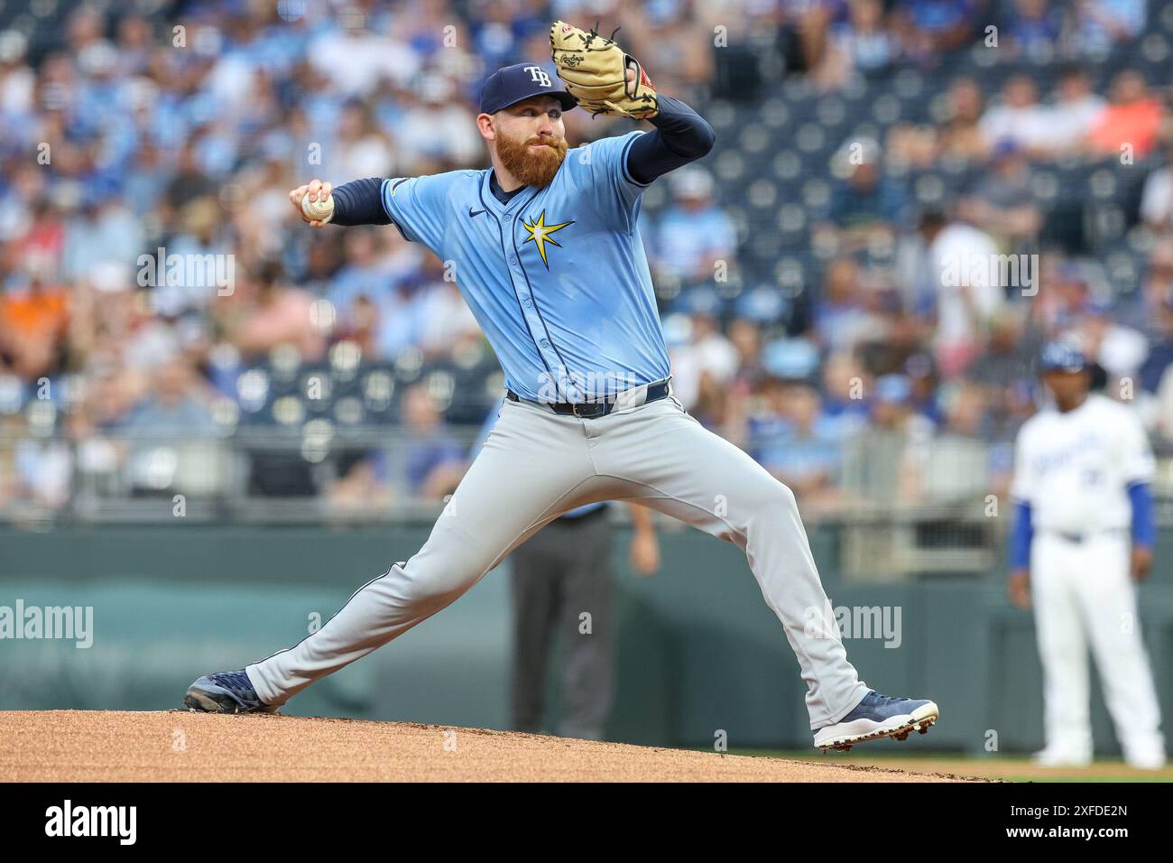 July 2, 2024: Tampa Bay Rays starting pitcher Zack Littell (52