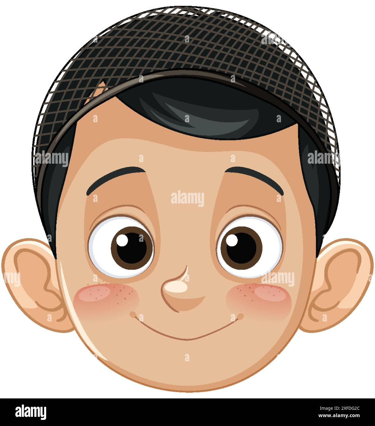 Happy boy wearing a traditional cap Stock Vector Image & Art - Alamy