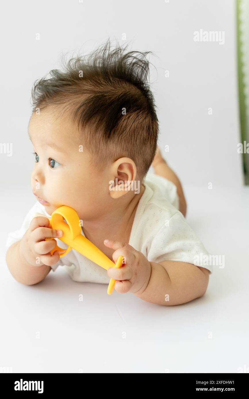Toothbrush Playing Playing in tub hi-res stock photography and images - Alamy