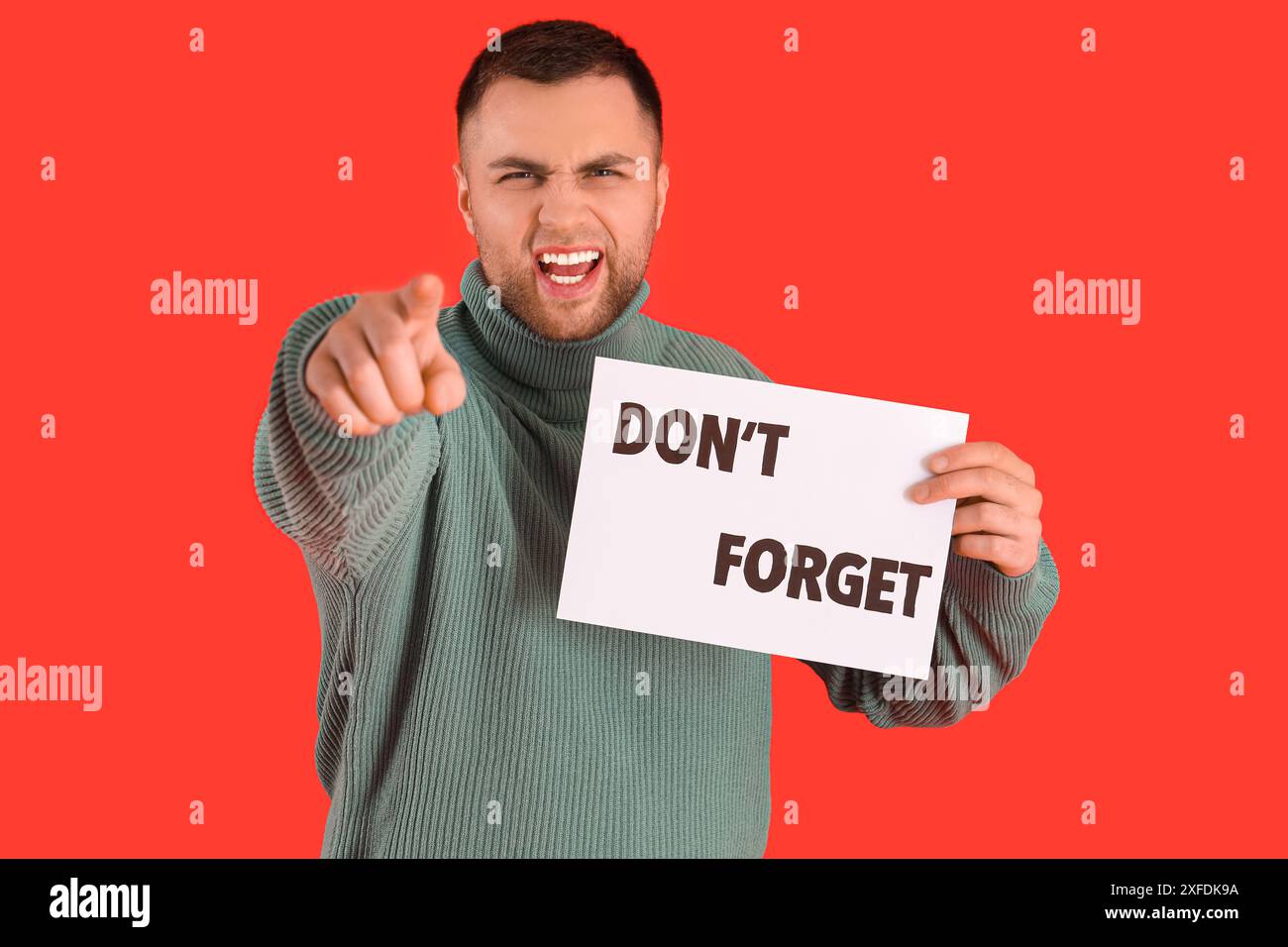 Angry reminder hi-res stock photography and images - Alamy
