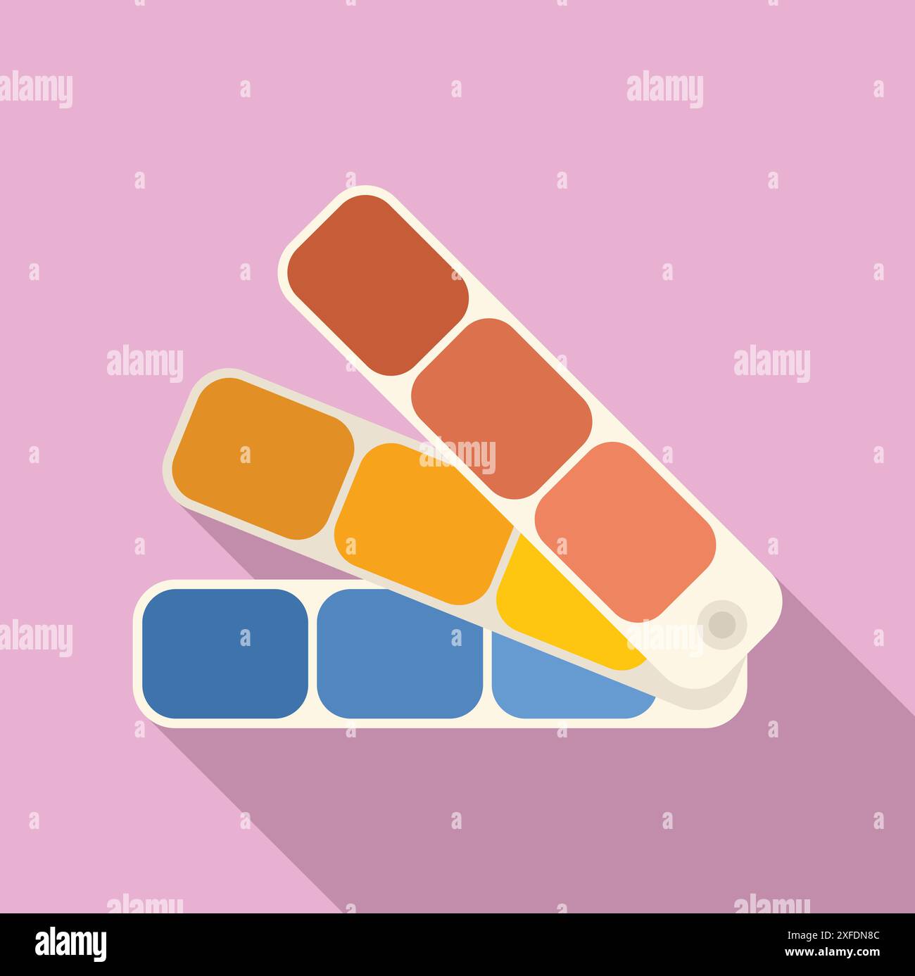 Color palette showing samples for creative interior, fashion or graphic ...