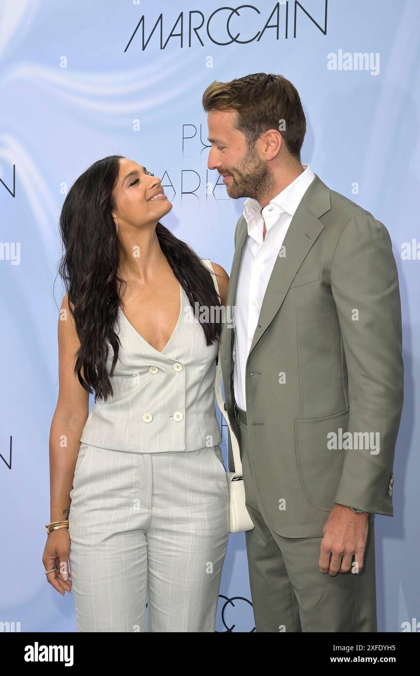 Amira Pocher mit Freund Christian Düren bei der Marc Cain Fashion Show