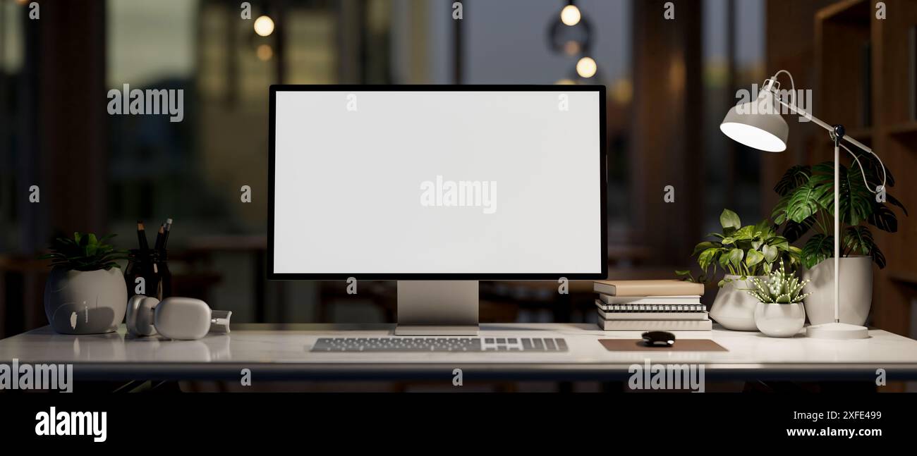 Dim workspace hi-res stock photography and images - Alamy