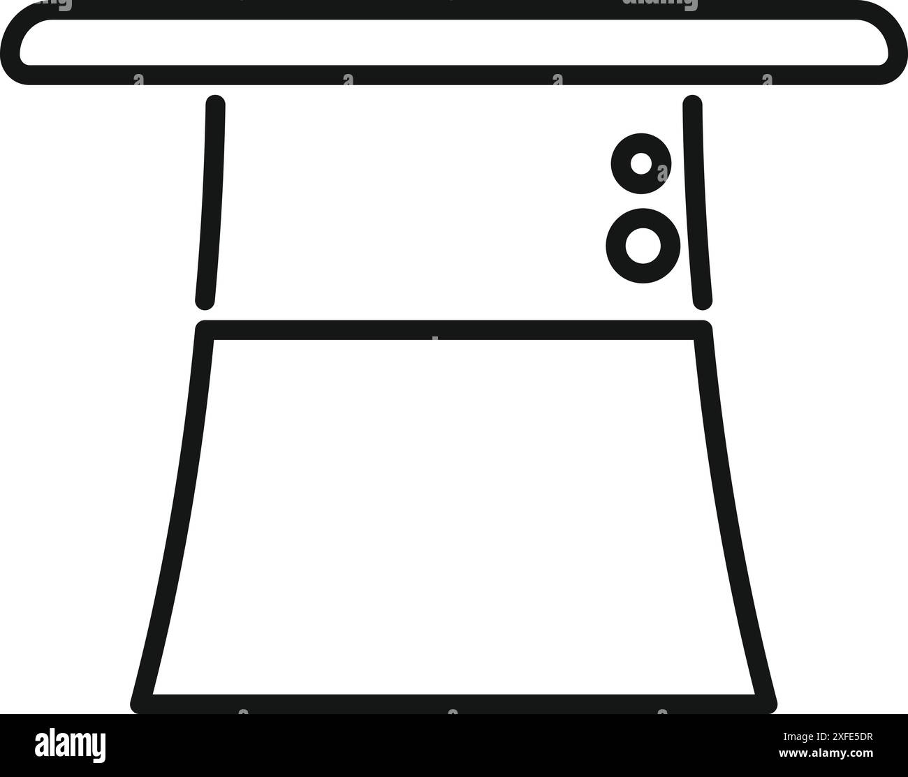 Modern wall mounted mailbox being used for correspondence Stock Vector
