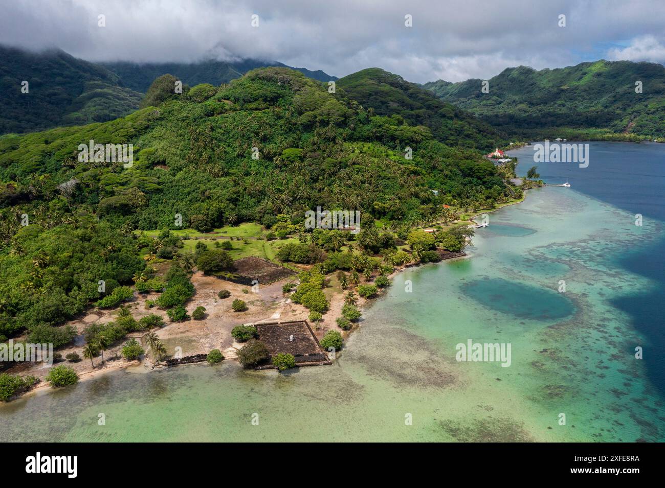 French Polynesia, Society Islands, Raiatea, Marae De Taputapuatea 