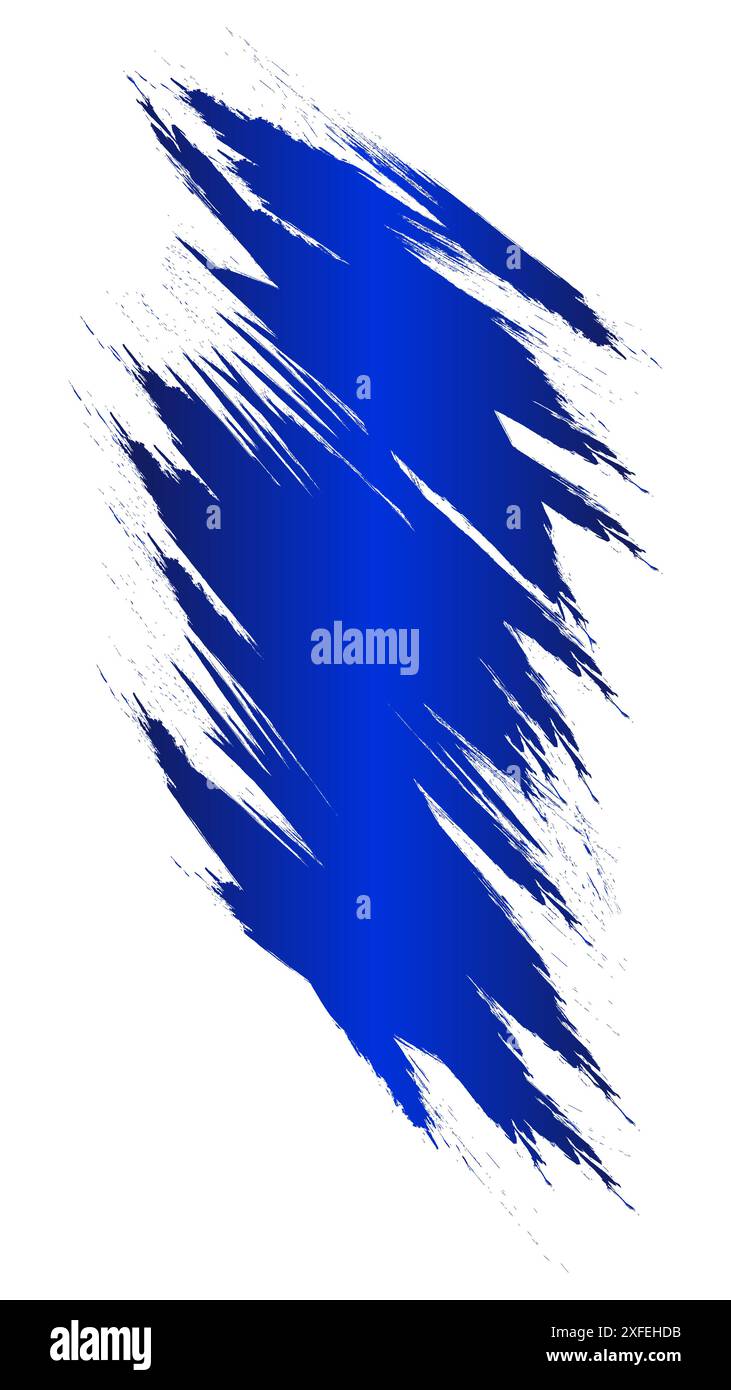 grunge texture cracked blue color  with white background Stock Vector