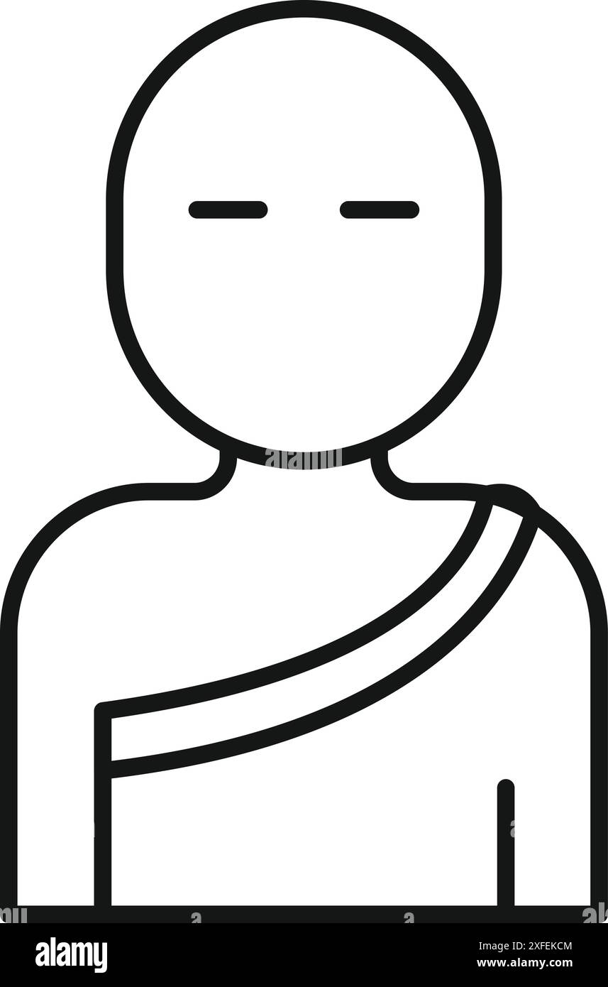 Buddhist monk wearing robe Black and White Stock Photos & Images - Alamy