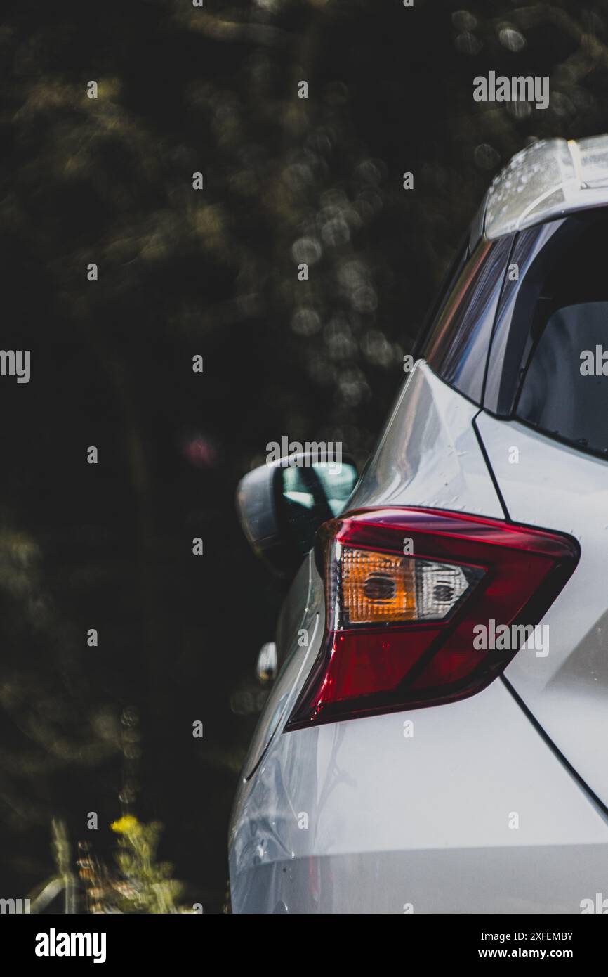 Closeup of a cars taillight in Edam, The Netherlands Stock Photo