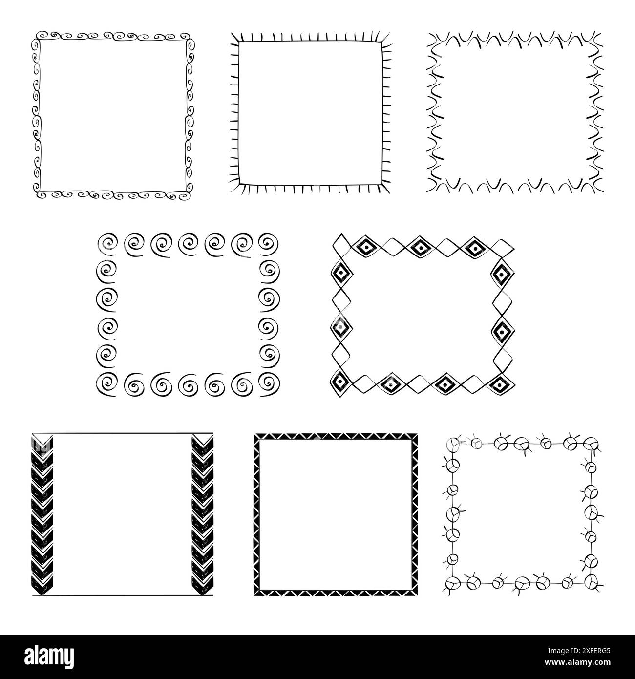 Set of frames for your text. Vector illustration Stock Vector Image ...