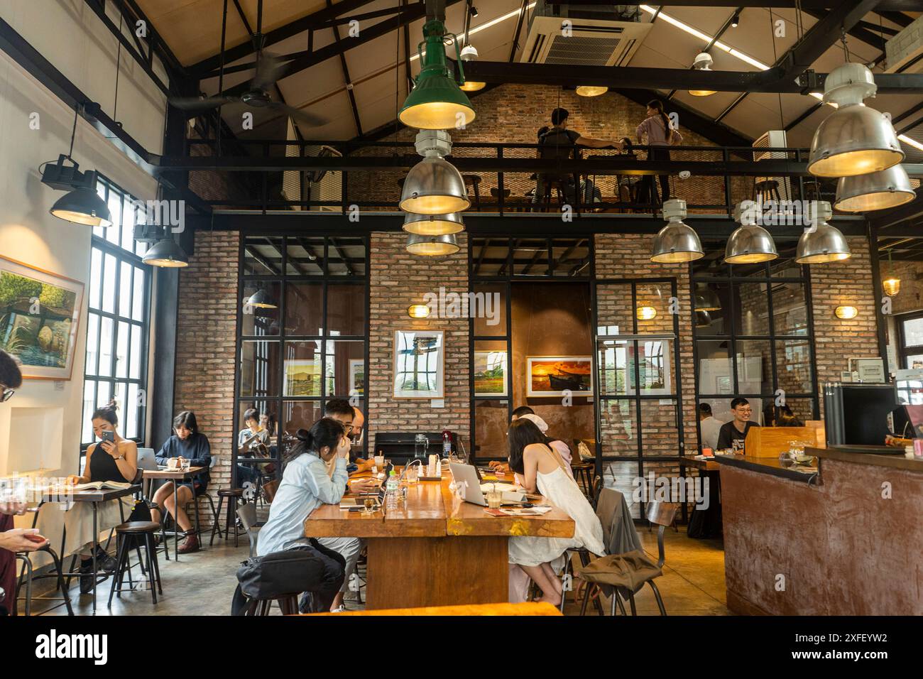 Cafe Vietnam Ho Chi Minh City Interior Stock Photo - Alamy