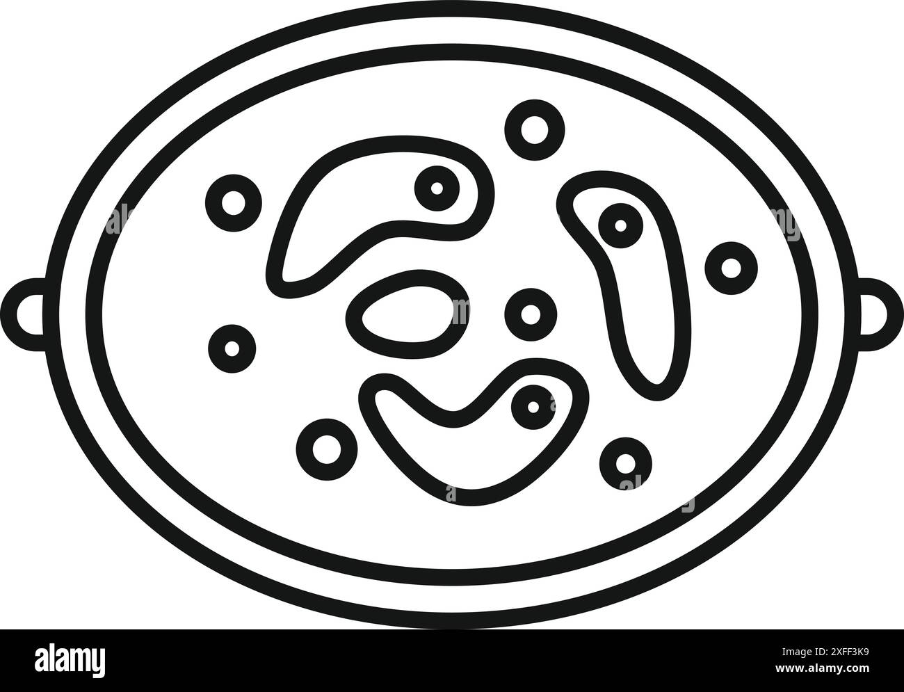 Petri dish is containing a nutrient gel for culturing bacteria Stock Vector