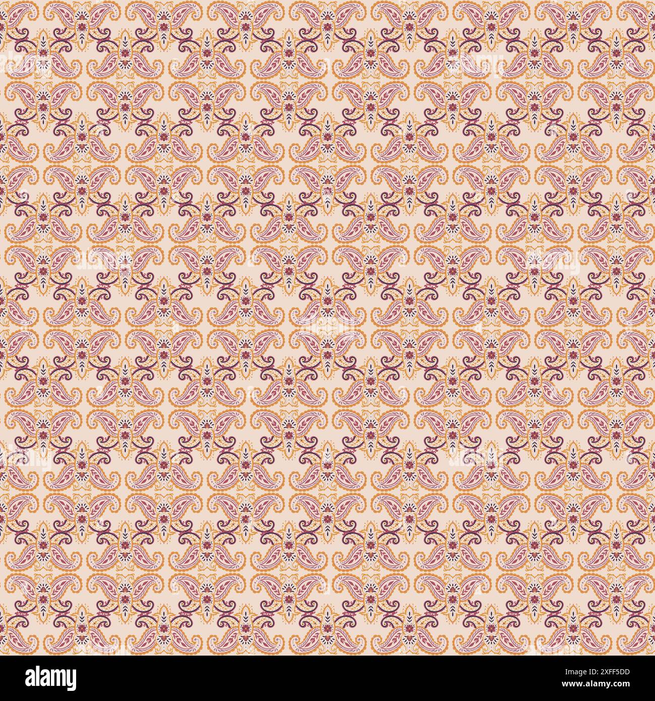Detailed textile pattern design Stock Vector Images - Alamy