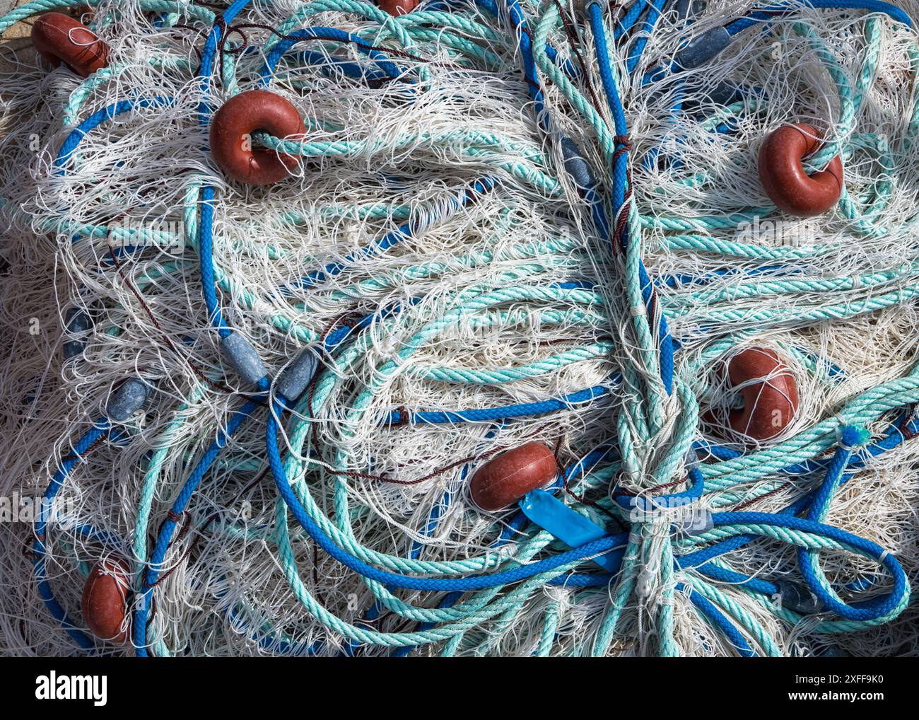 Colorful Rope Nets Ropes nets traditional fishing hi-res stock photography and images - Alamy