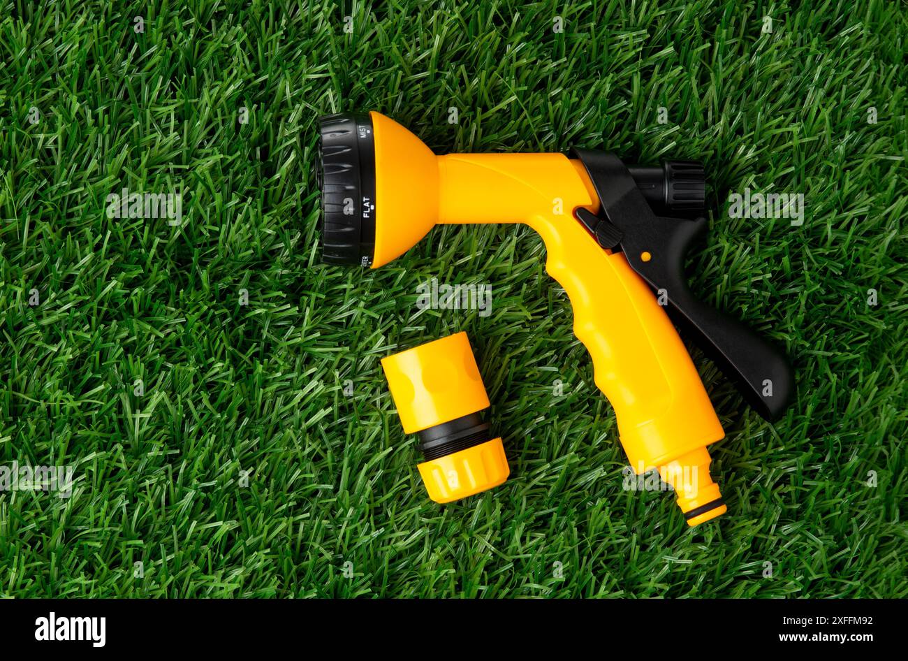 Yellow rubber hose nozzle hi-res stock photography and images - Alamy
