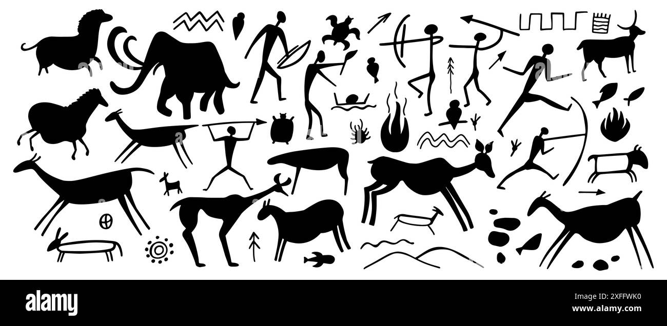stone-age-cave-painting-human-hi-res-stock-photography-and-images-alamy