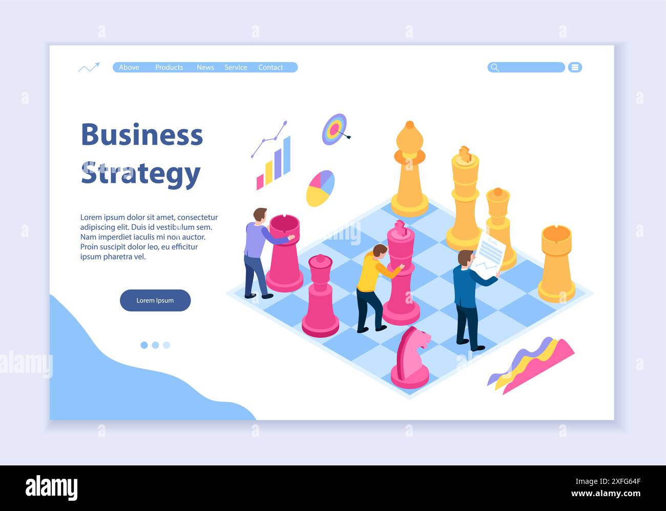 Marketing strategy concept isometric Stock Vector Images - Alamy