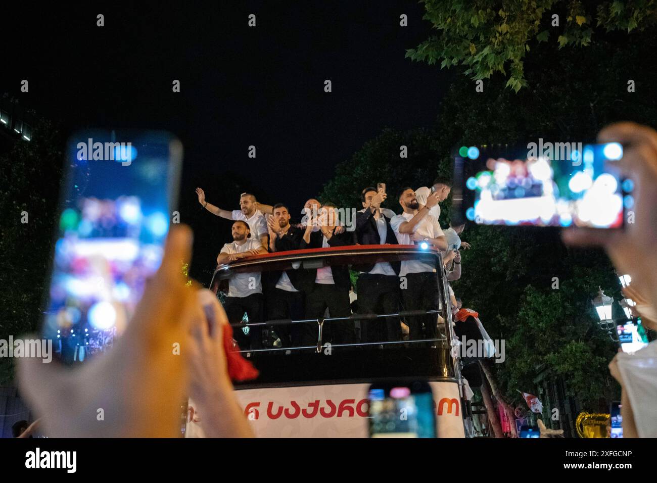Georgia national team flag fans hi-res stock photography and images - Alamy