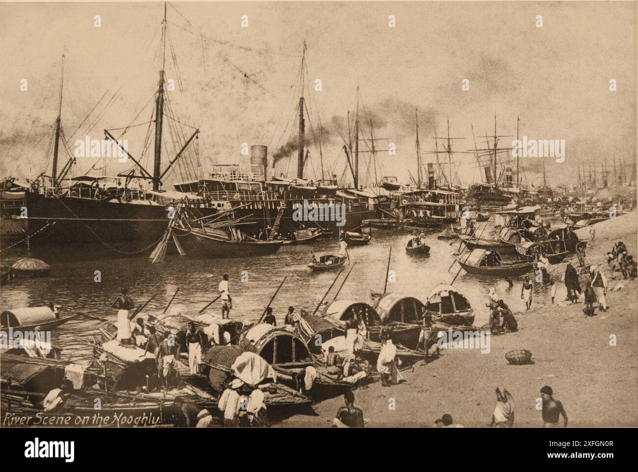 Carte Postale Ancienne - Vue De La Rivière Hooghly Et De La Haute Cour De Calcutta, Inde