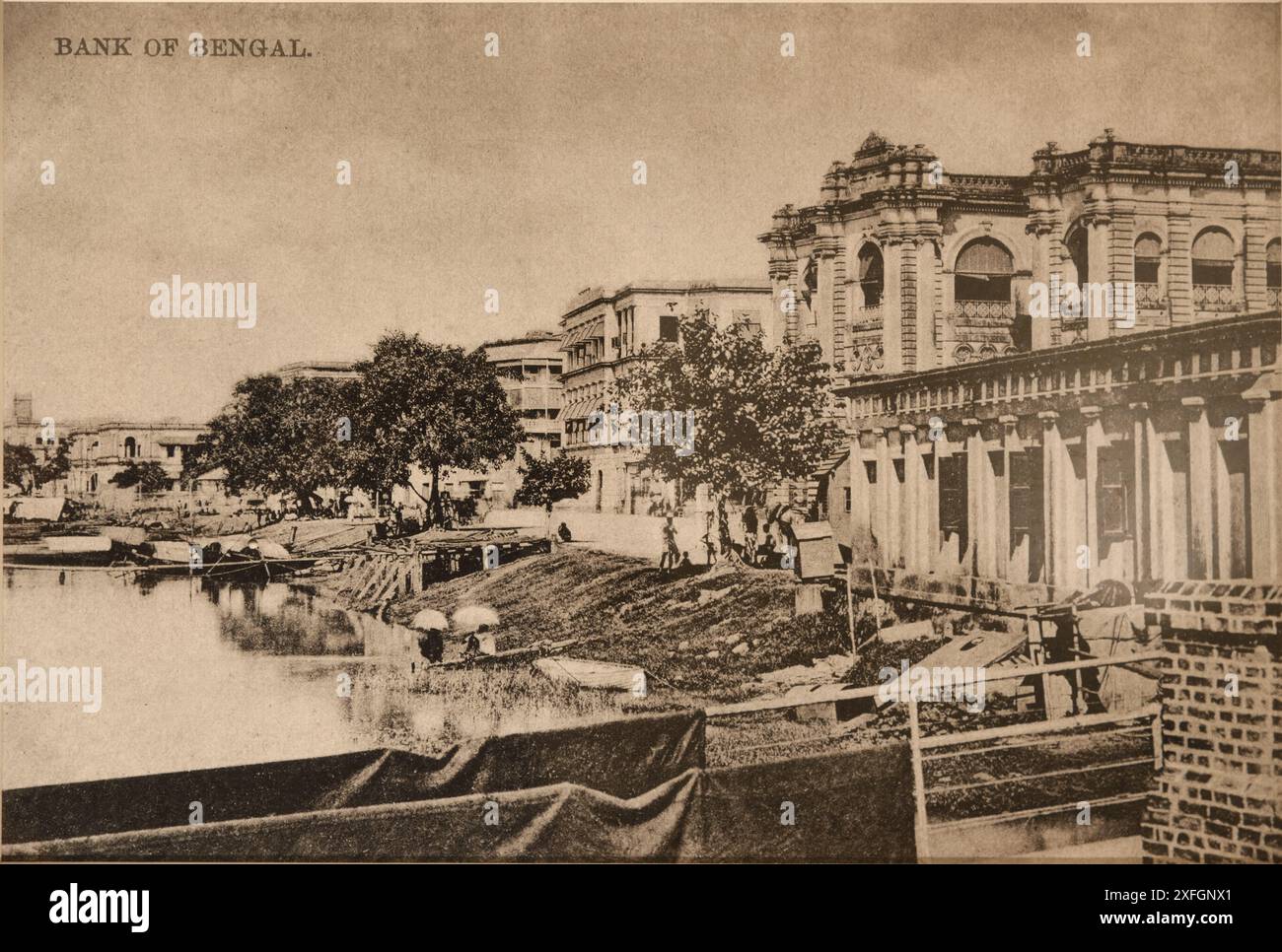 Bank of Bengal. 1870-1920 photograph of Calcutta (Kolkata), India ...