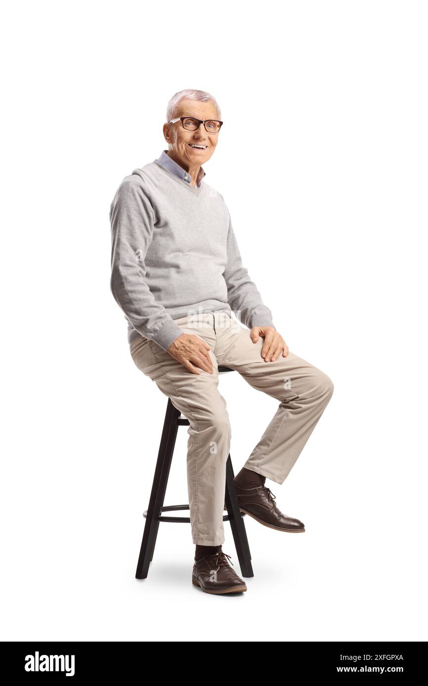 Man sitting on bar chair hi-res stock photography and images - Alamy