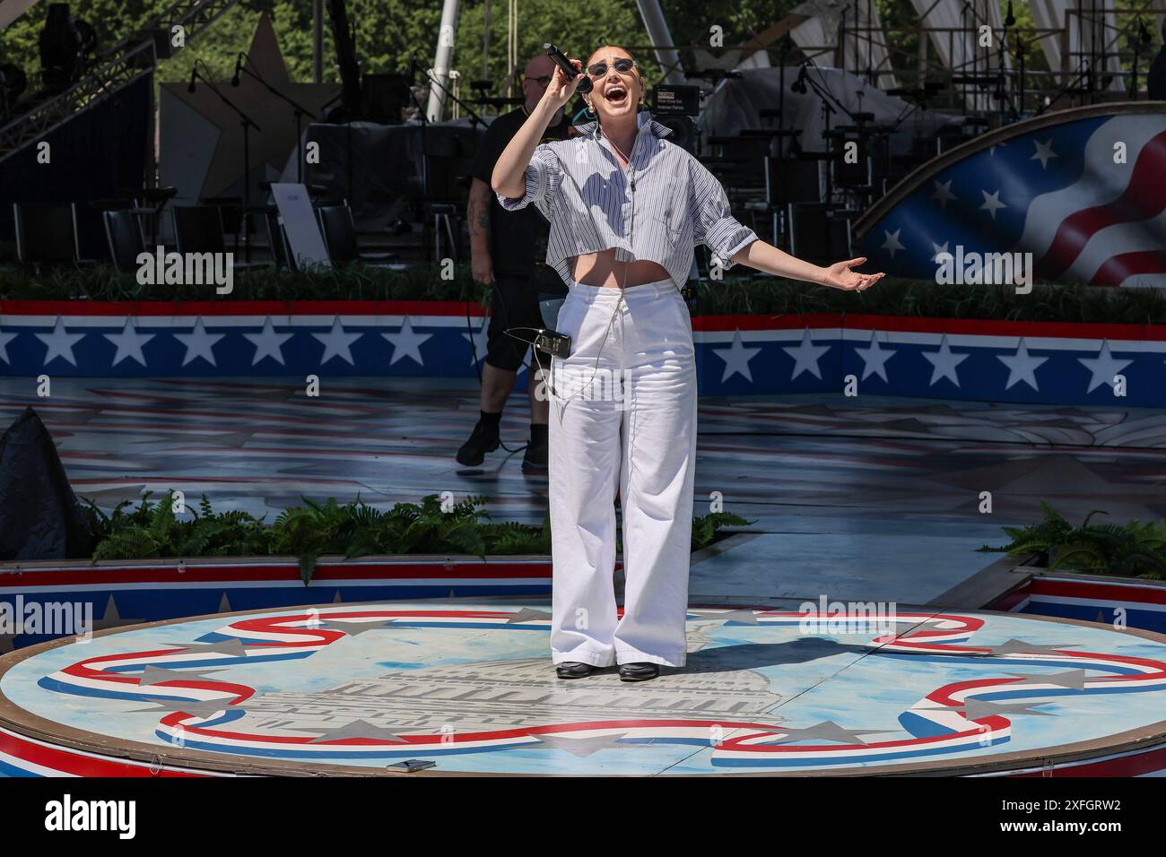 Lorem Singer Washington, DC, United States. 03rd July, 2024. Singer Loren Allred ...