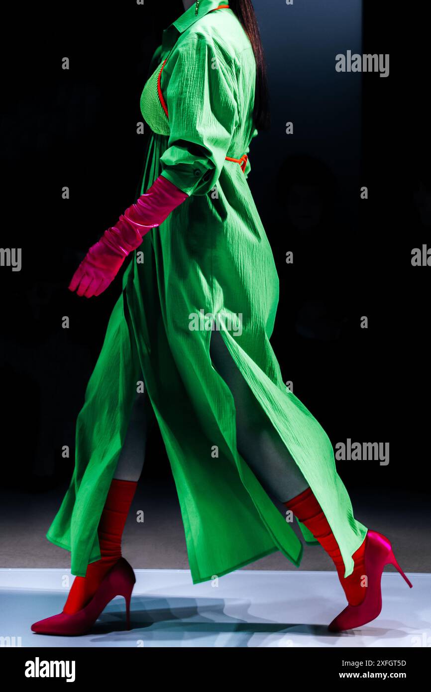 green dress red boots REDTOP Green Snip Toe Embroidered Rhinestone Wedding Tall Cowgirl Boots
