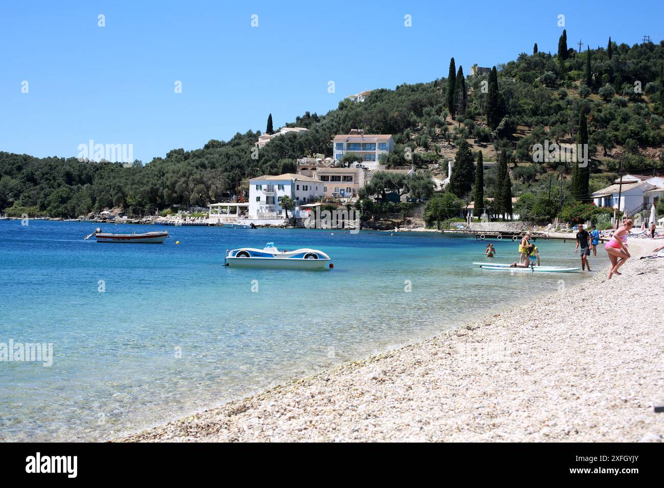 Kalami, Corfu, Greece Stock Photo