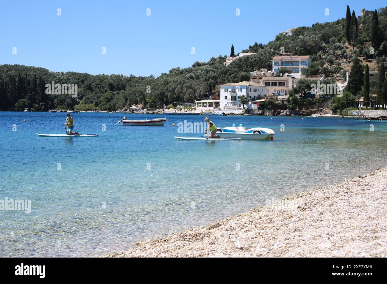 Kalami, Corfu, Greece Stock Photo