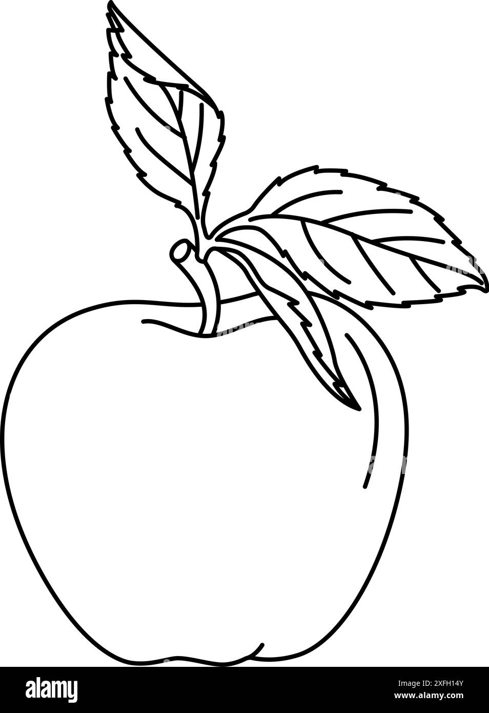 Apple fruit art Black and White Stock Photos & Images - Alamy