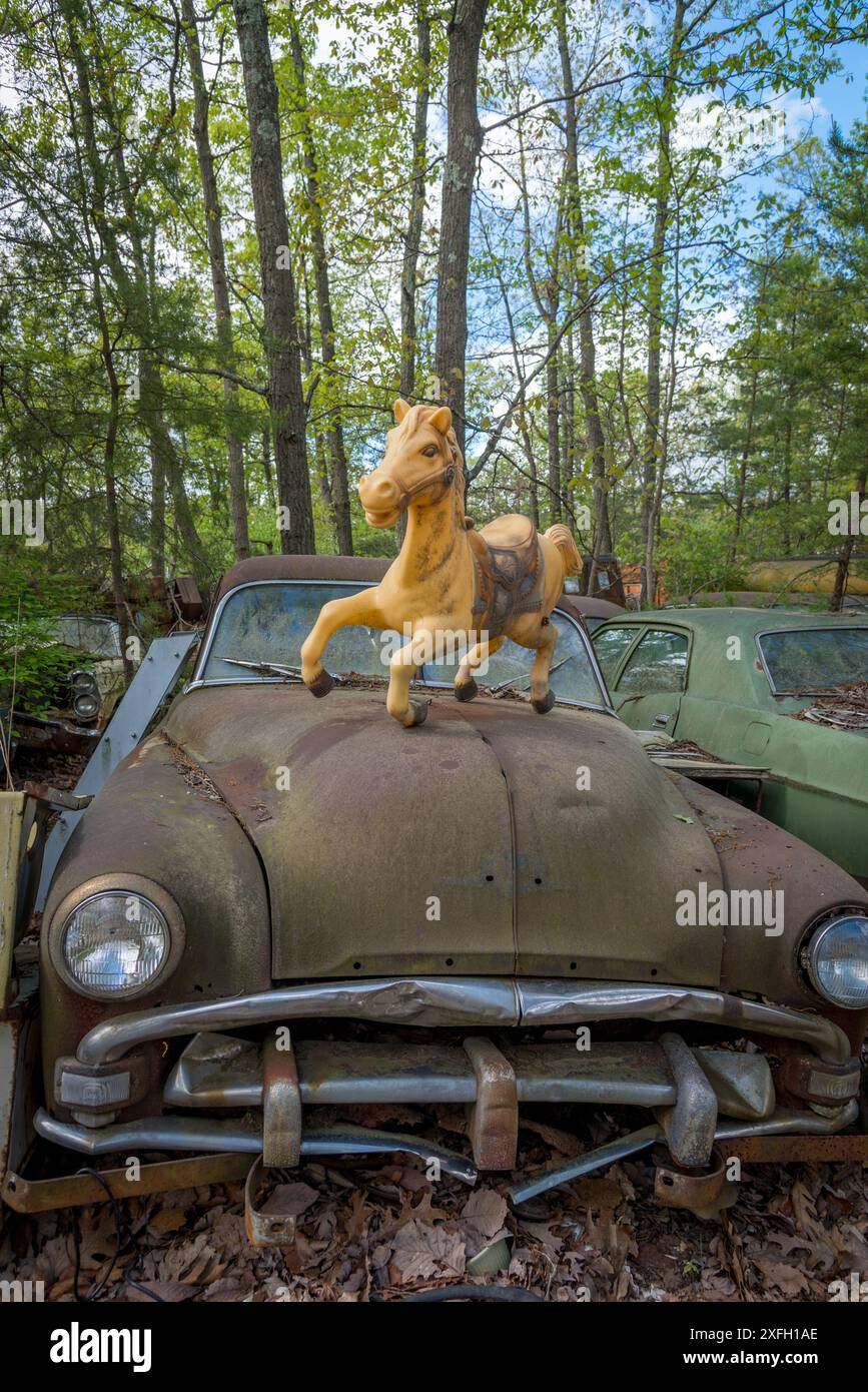 Junkyard in New Jersey Stock Photo