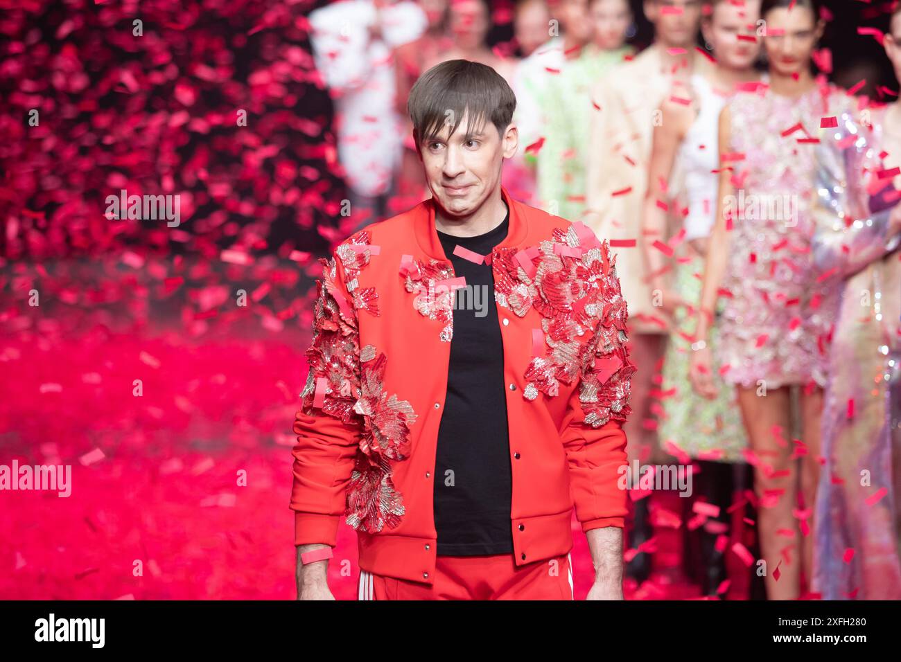 KILIAN KERNER BERLIN präsentierte die Kollektion der Fashion Week 2024 Berlin, Uber Eats Hall, Felix Wolf/ Alamy Stock Photo