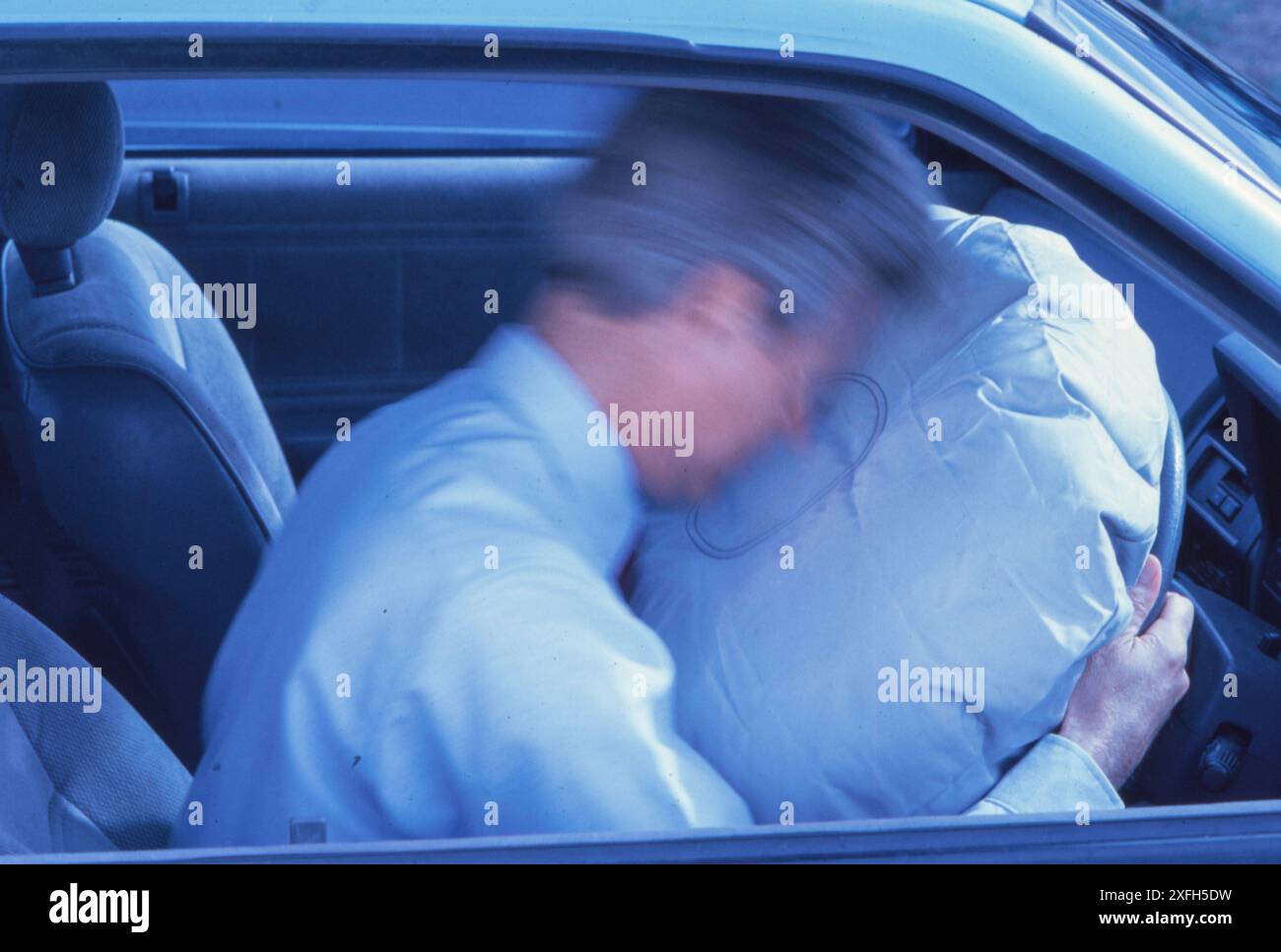 Airbag Inflates During an Accident, USA Stock Photo - Alamy