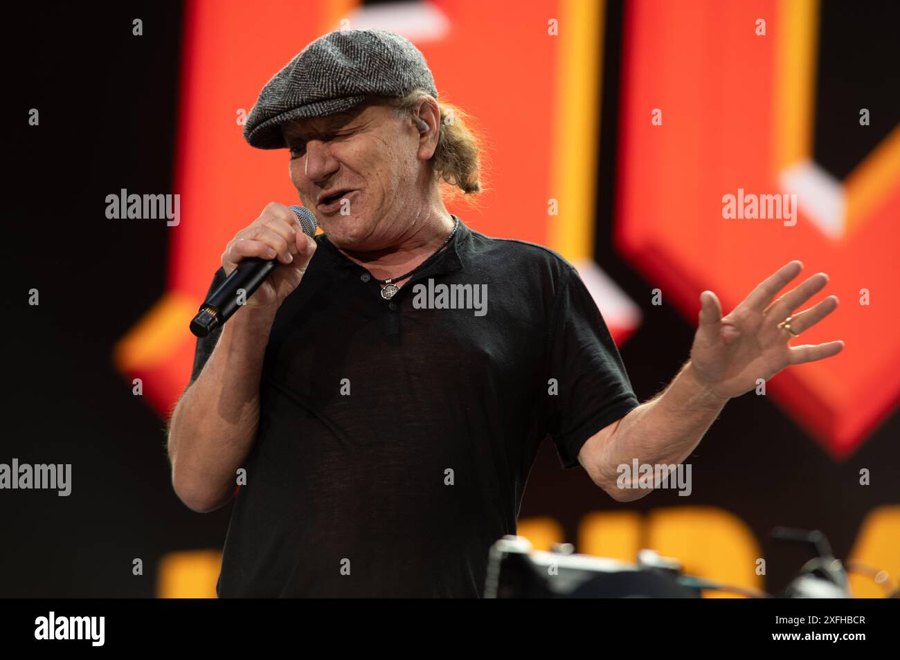 London, United KIngdom. 3rd July 2024. AC/DC singer Brian Johnson on ...