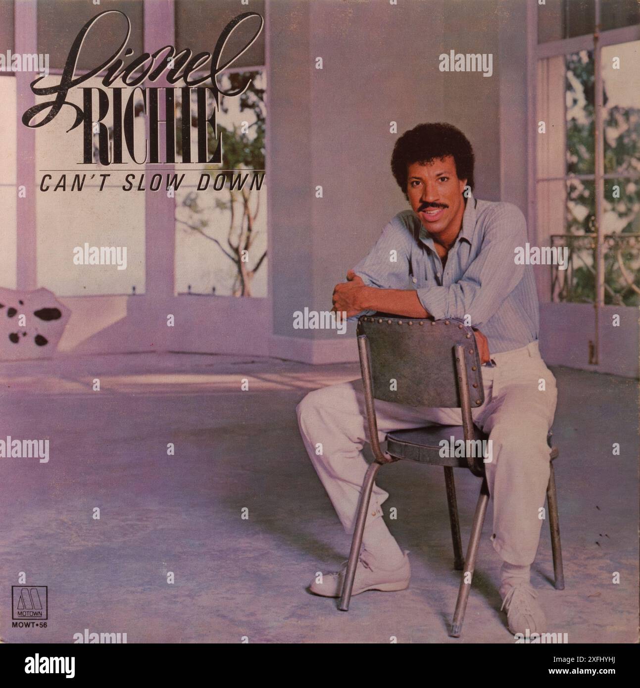 Vintage record cover Lionel Ritchie Stock Photo