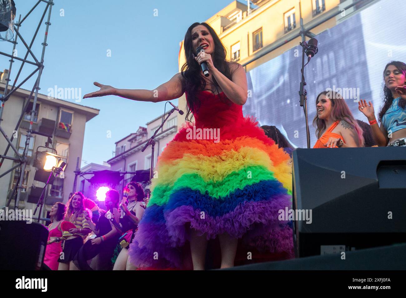 Madrid, Spain. 03rd July, 2025. The Spanish singer Diana Navarro