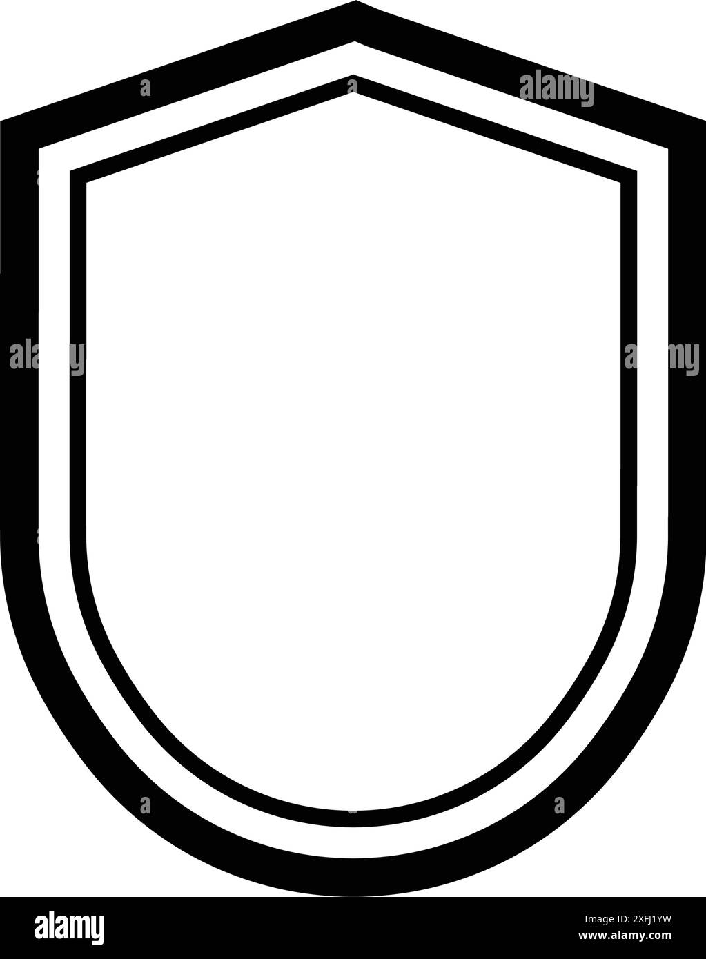 Shield tick logo design Black and White Stock Photos & Images - Alamy