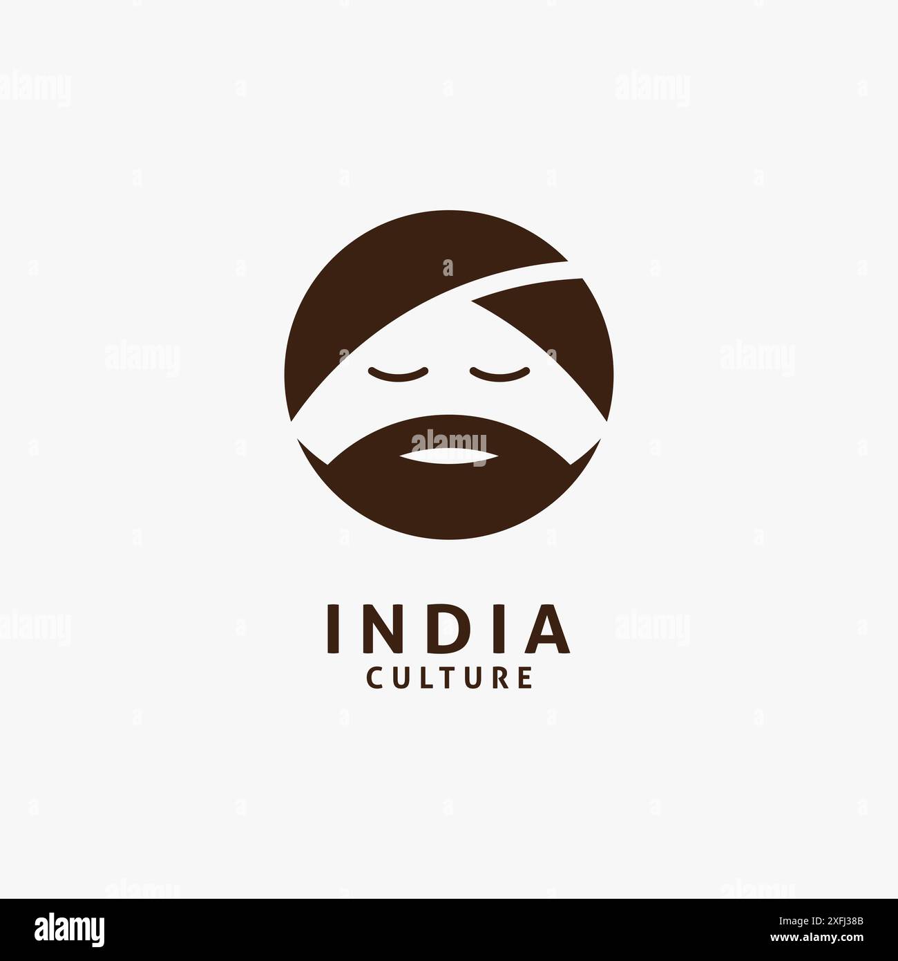 Man in turban for indian culture logo design Stock Vector Image & Art