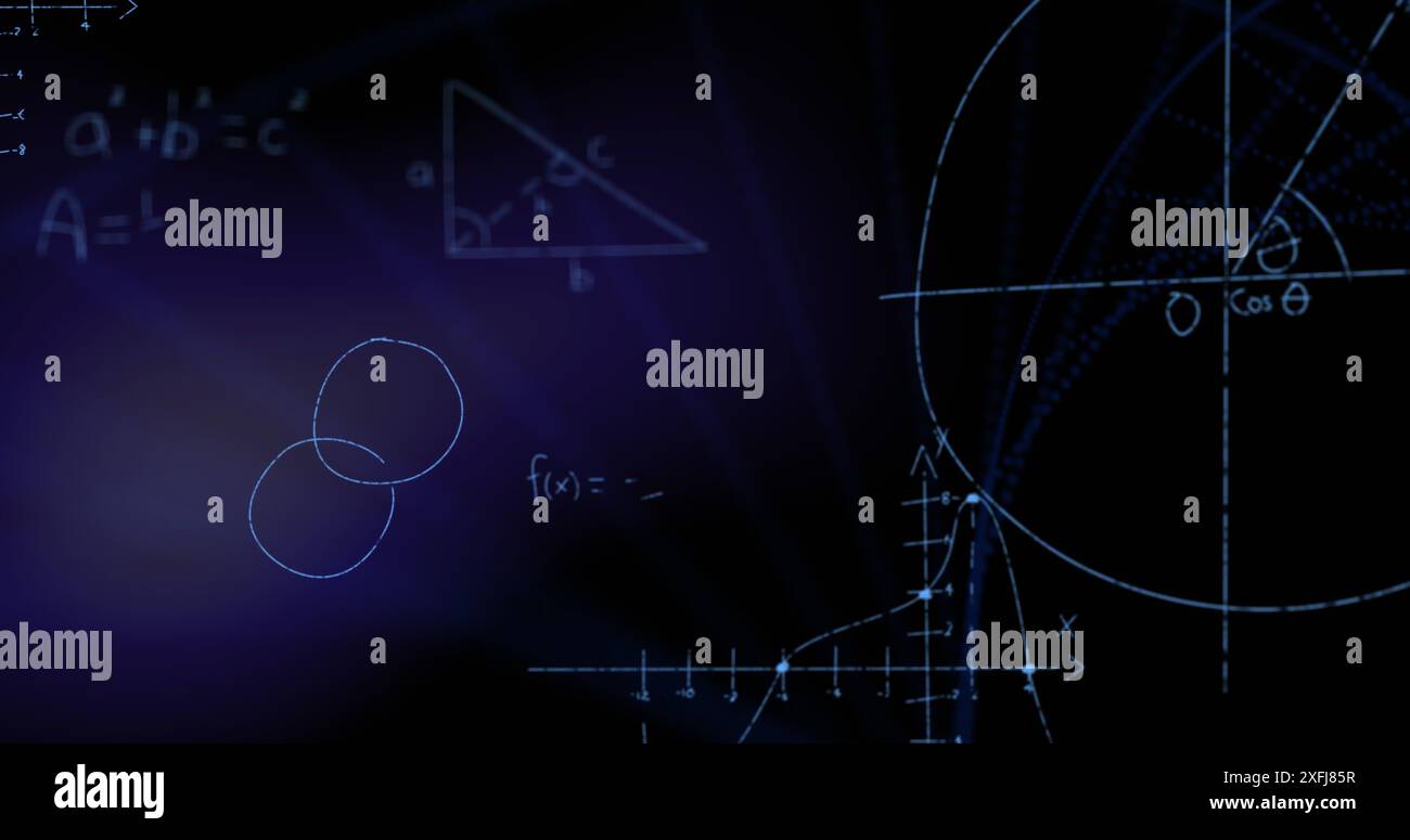 Dna structure spinning mathematical equations hi-res stock photography ...